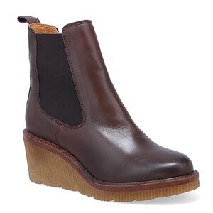 Miz Mooz Averie Platform Wedge Bootie in Brown NWOT